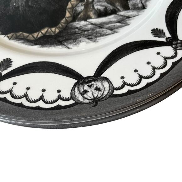 Royal Stafford WICKED WITCH Dinner Plates 11in Set of 4 Spooky Halloween New - Picture 11 of 13
